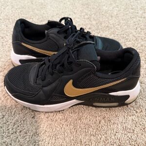 Nike Black and Gold Sneakers
